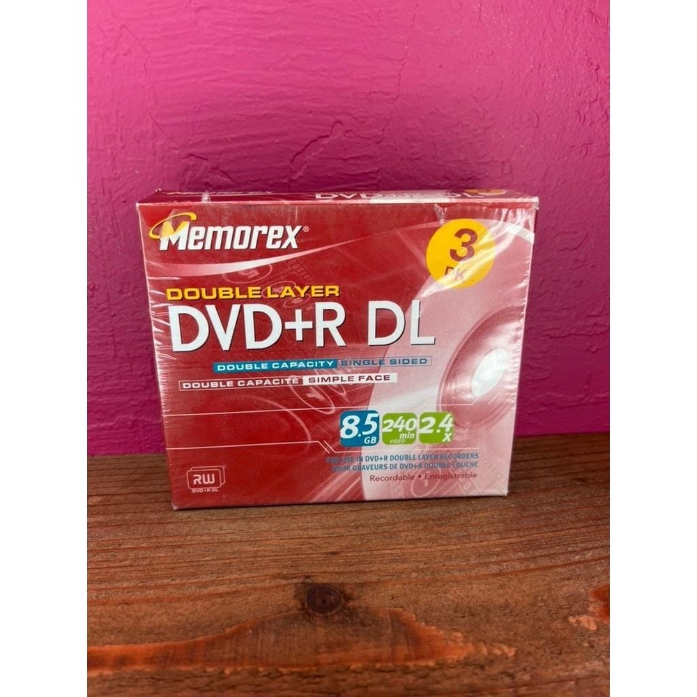 Memorex DVD-R DL Double Layer Rewritable Discs - DVD Recording - 3 pack